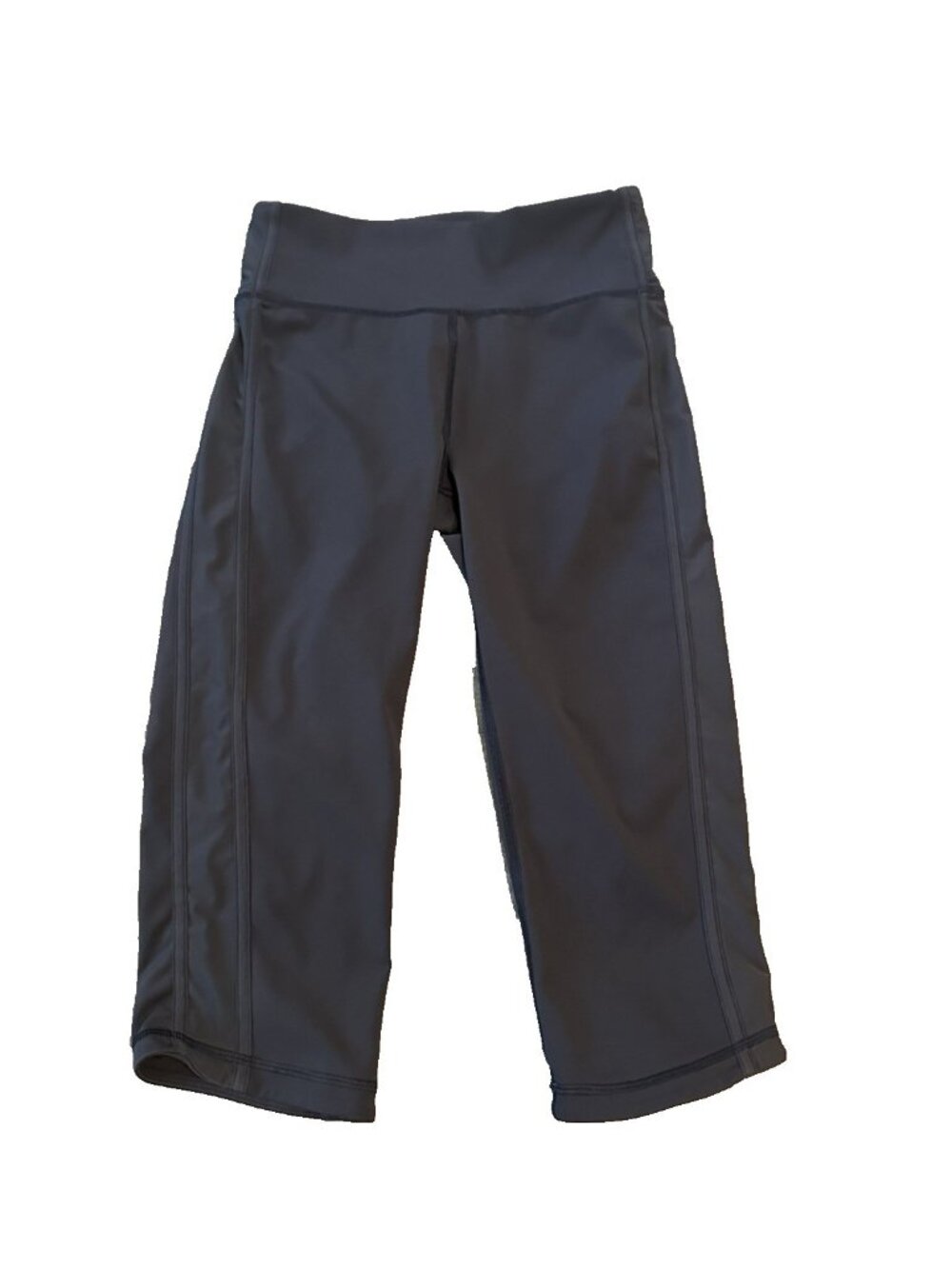 Lululemon Wonder Under Crop Leggings Navy Blue Pants‎ 6 Yoga Running Athleisure